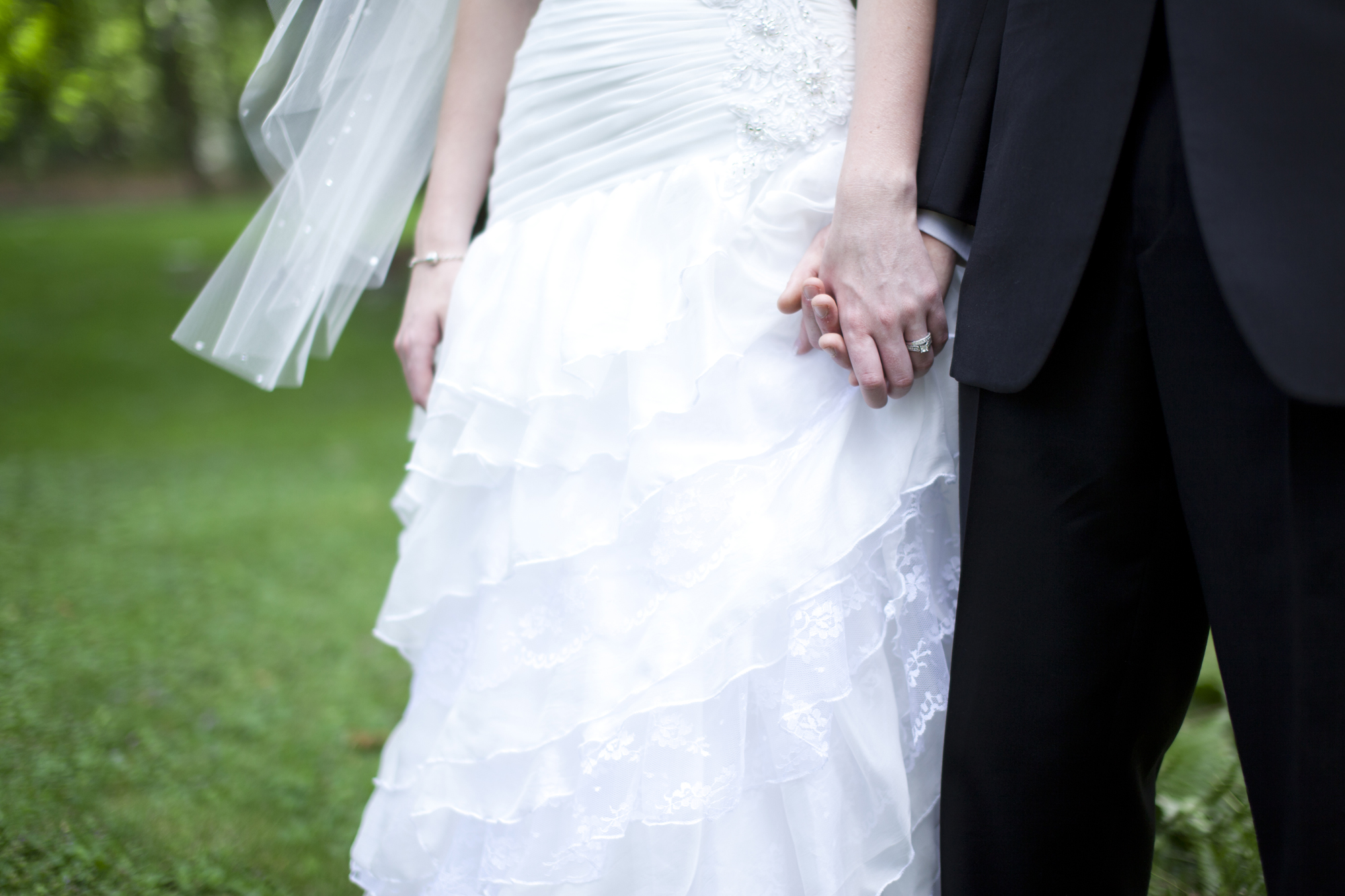 Wedding Photos: Holding Hands » Cloudy Day Photography