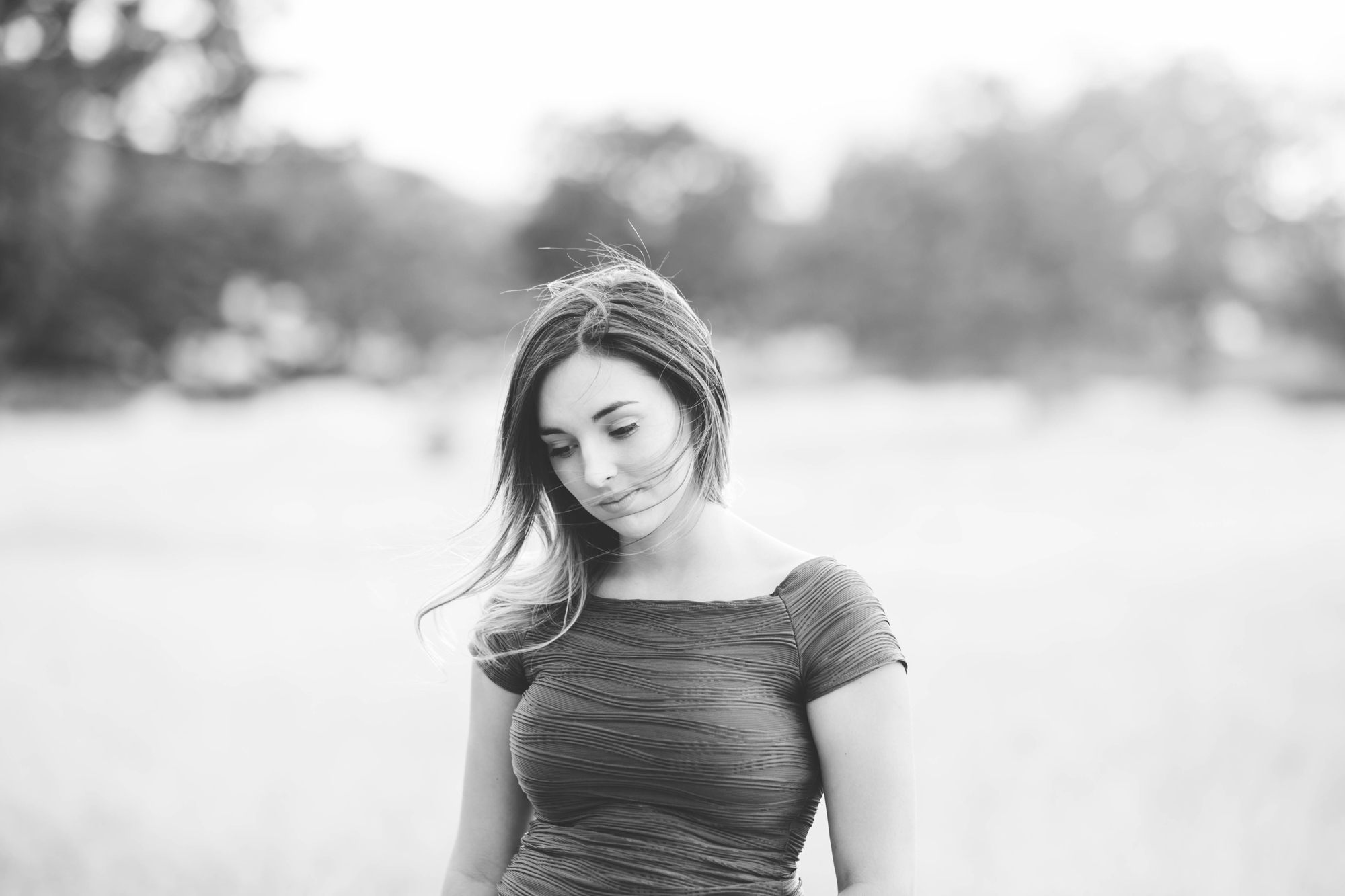 Black & white senior photos