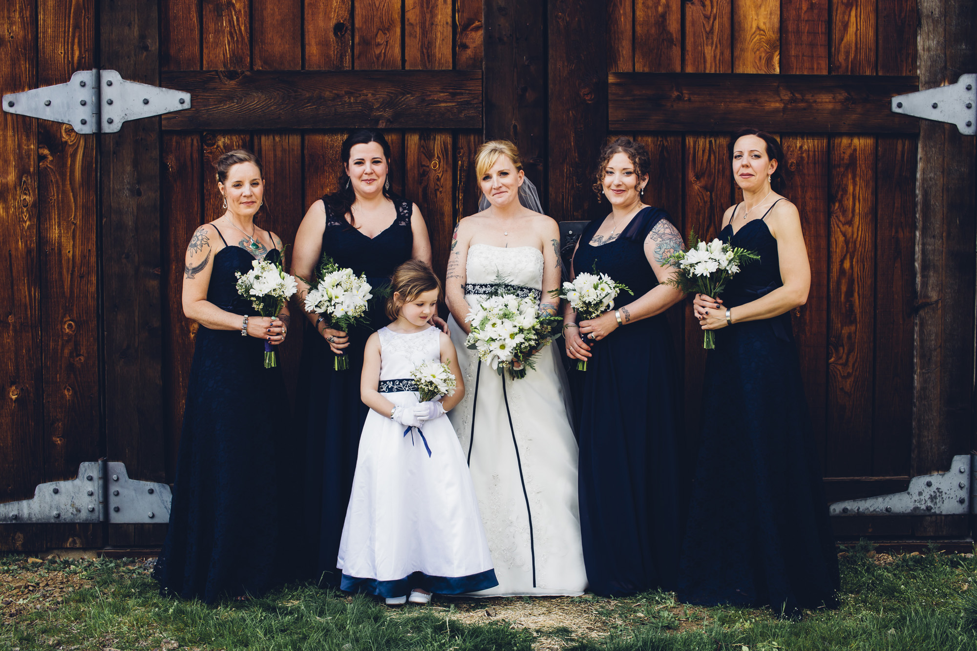 Bridal Party with Bouquets