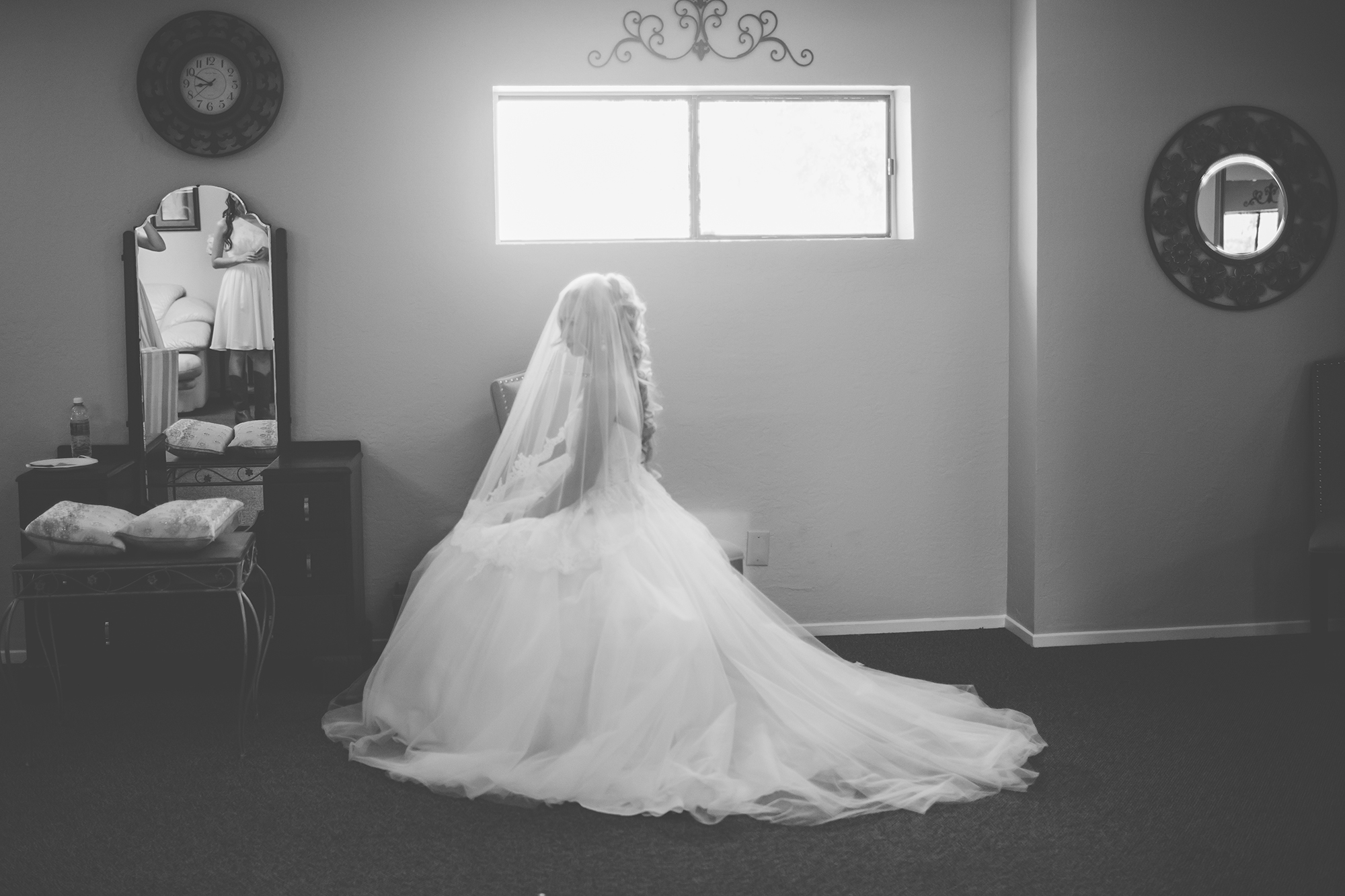 Composing herself before the wedding