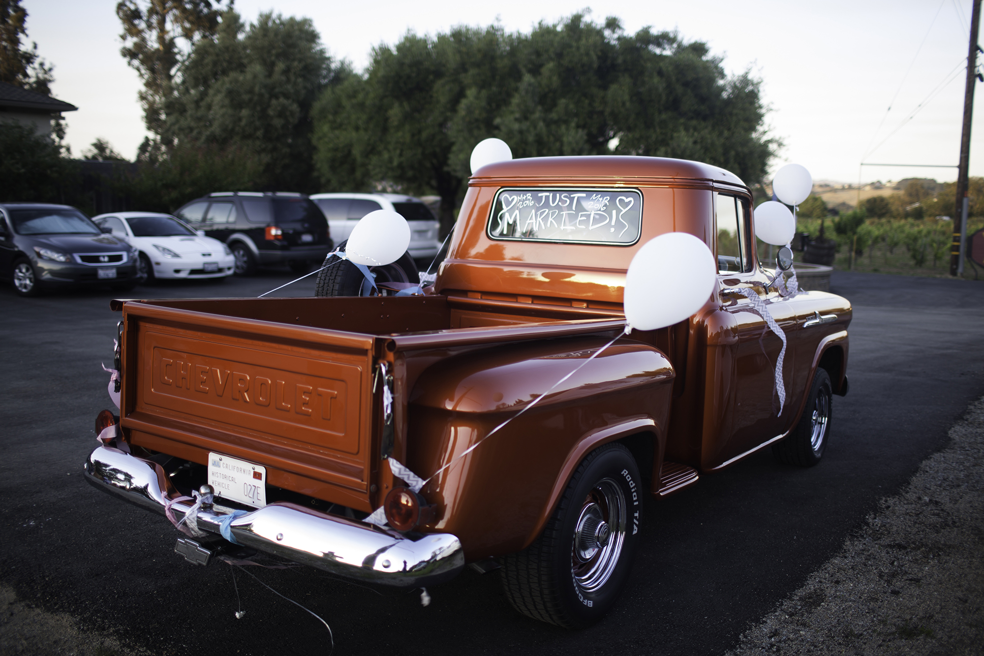 Just Married old truck